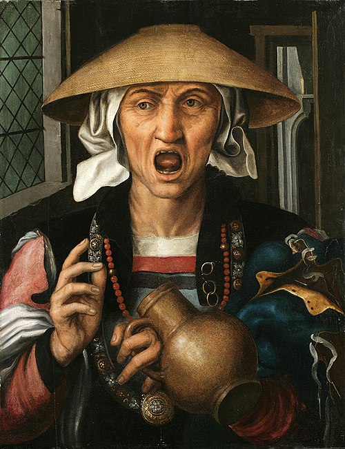 Woman Enraged, 1560, Pieter Huys