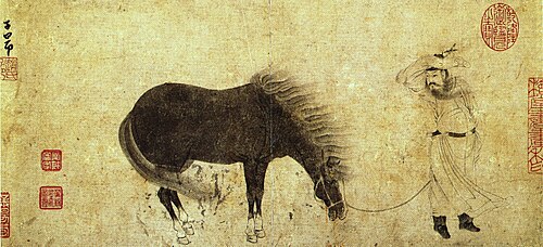 Training the Horse, 1250, Zhao Mengfu