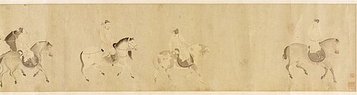 Men on Horseback, , Zhao Mengfu