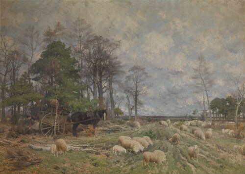 Heathland in Spring, , Florent Nicolas Crabeels