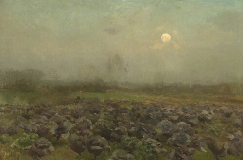 Cabbage Field by Moonlight, , Florent Nicolas Crabeels