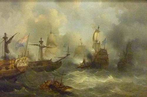 Combat naval, 1847, François Musin