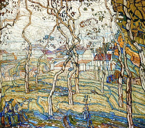 Springtime at Kurenivka, 1914, Abraham Anshelovich Manievich