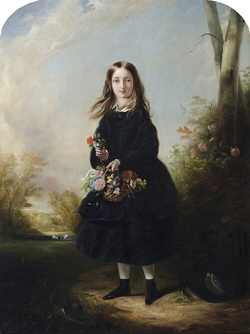 Lady Florence Cecilia Paget, later Marchioness of Hastings and Lady Chetwynd (1842-1907) as a Girl, 1850, Henry Richard Graves