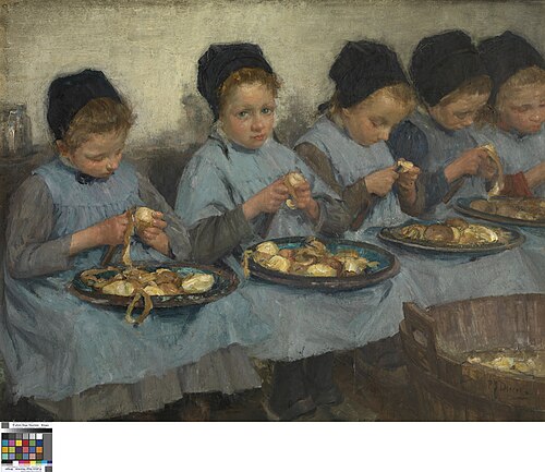 Orphan Girls Peeling Potatoes, , Pierre Jacques Dierckx