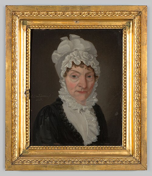 Portrait of mogelijk Wilhelmina Johanna Lebuina van Fridagh ( -1817), 1817, Ezechiel Davidson