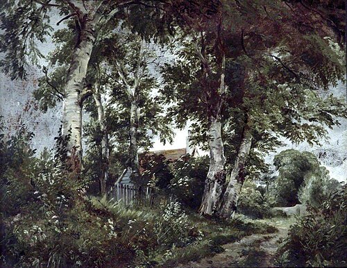 A Country Lane, 1845, Edward John Cobbett