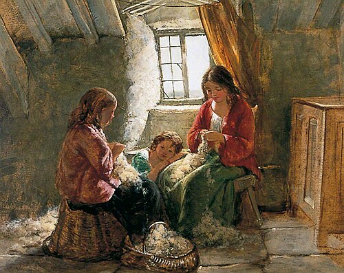 A Welsh Interior, 1856, Edward John Cobbett