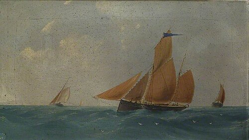 Grimsby Fishing Smack 'Grand Charge', 1877, William Daniel Penny