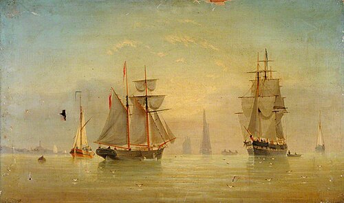 Top Sail Schooner on the Humber, 1885, William Daniel Penny