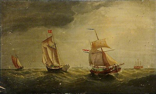 Grimsby Fishing Smack, 1885, William Daniel Penny