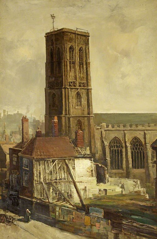 View of Temple Church, , Francis Abel William Taylor Armstrong