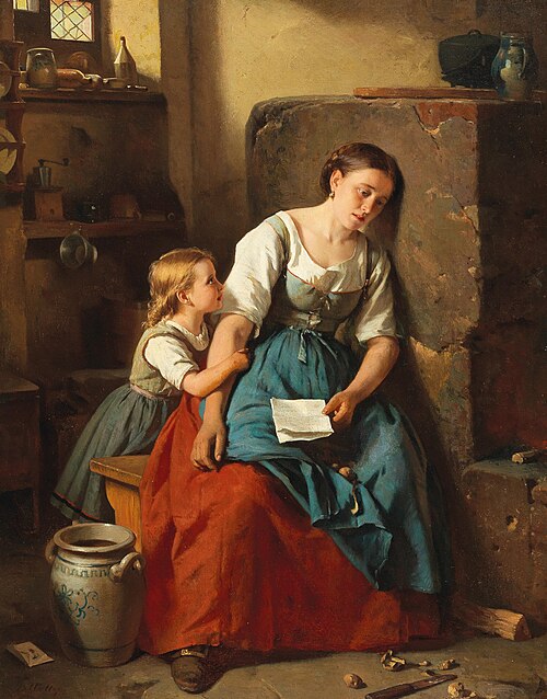 The Letter, 1896, Berthold Woltze