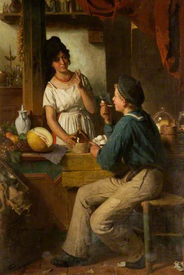 The Bargain, 1896, Berthold Woltze