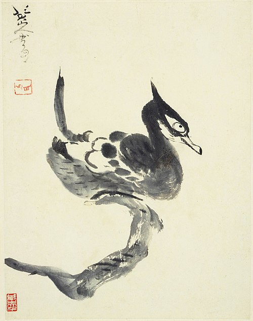 Duck on a Branch, 1691, Zhu Da