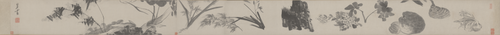 朱耷花卉图卷, , Zhu Da