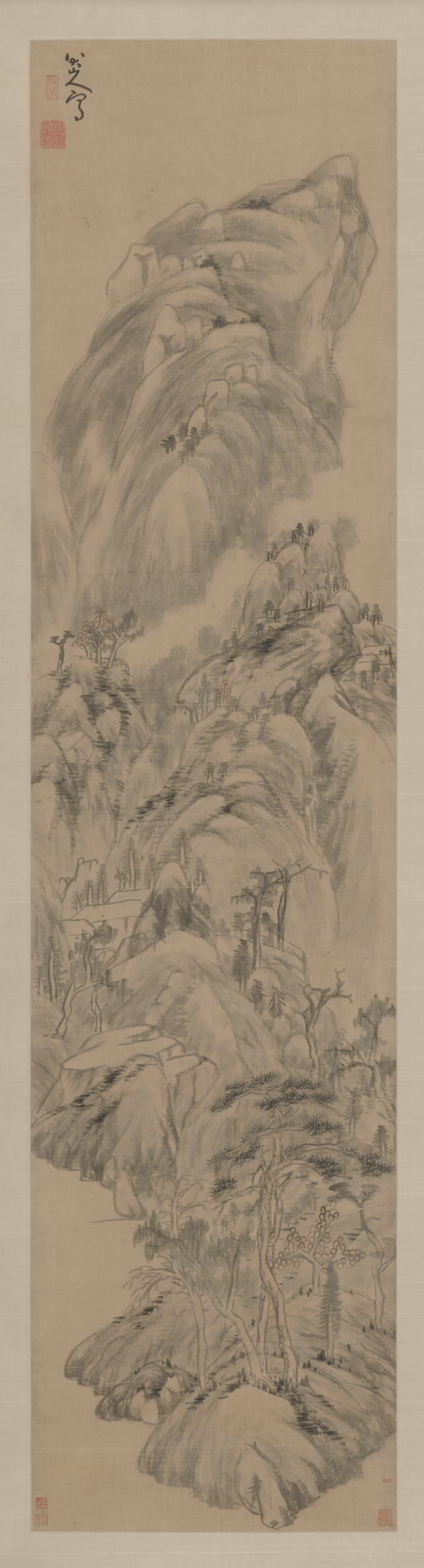 朱耷山水轴, , Zhu Da