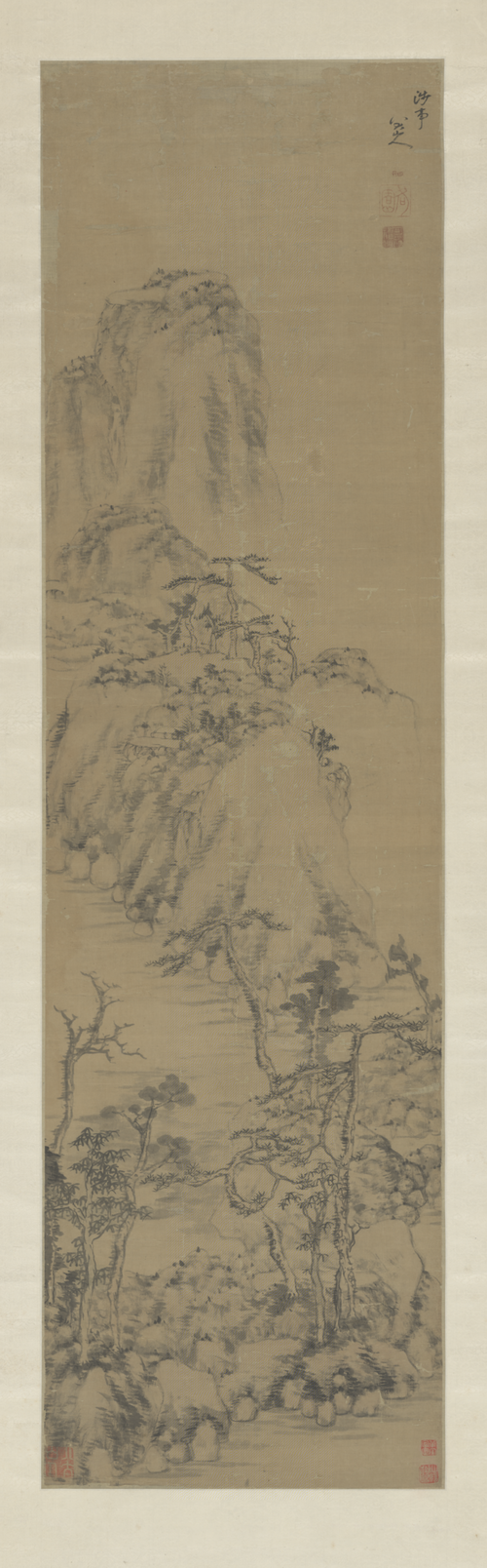 朱耷山水轴, , Bada Shanren