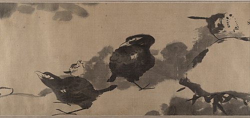 Birds in a lotus pond, 1690, Bada Shanren