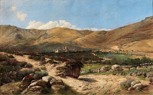 Paisaje de El Escorial, 1901, Félix Borrell Vidal