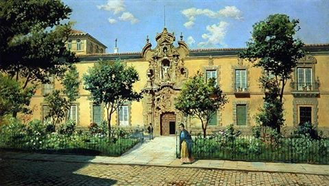 Fachada del Hospicio, 1890, José Franco Cordero