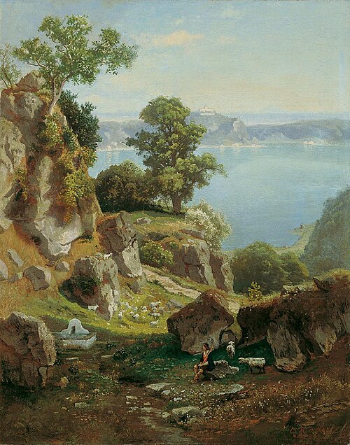 At Lake Nemi, , Karl Gustav Rodde