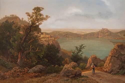 Genzano at Lake Nemi, , Karl Gustav Rodde