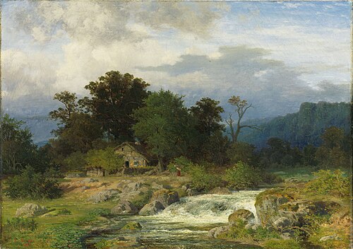 Westphalian forest landscape, 1856, Karl Gustav Rodde