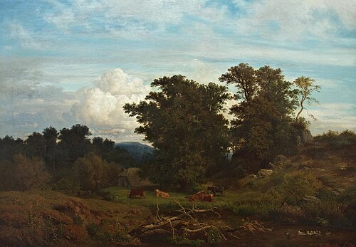 Landscape with staffage, , Karl Gustav Rodde