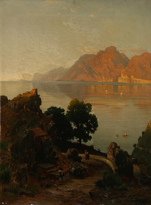 Quiet evening in Italy, 1885, Karl Gustav Rodde