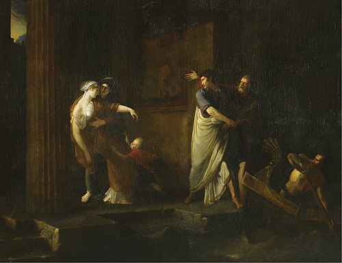 Les Adieux de Brutus à Porcie, 1799, Antoine Dubost