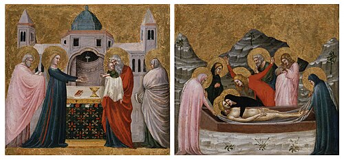 Two Scenes from the Life of Christ, 1330, Pietro da Rimini