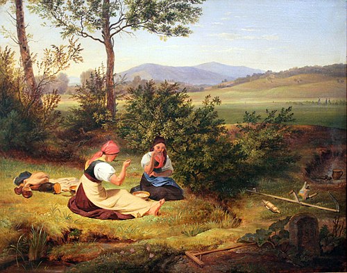 Lunch break, 1831, Friedrich Philipp Reinhold