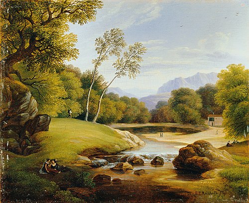 Paar in Landschaft, 1819, Friedrich Philipp Reinhold