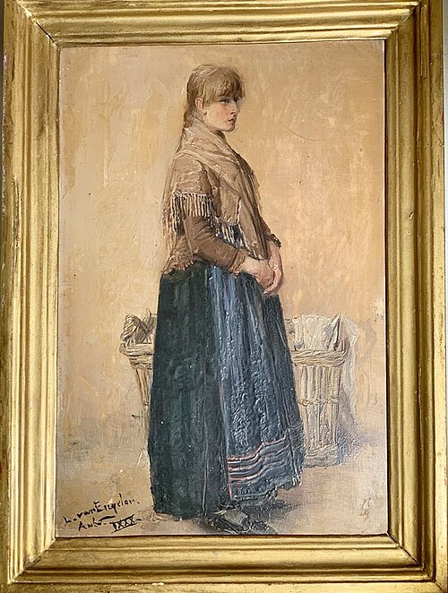 Washerwoman from Antwerp, 1920, Louis van Engelen
