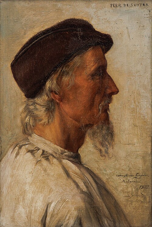 Folk figure ('Peer De Suyter'), 1882, Louis van Engelen