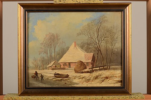 Winterlandschap, 1838, Pieter Plas