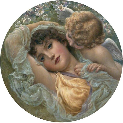 Love's Whispers, 1896, Norman Prescott Davies