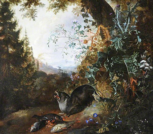 Otter in a Landscape, , Matthias Withoos