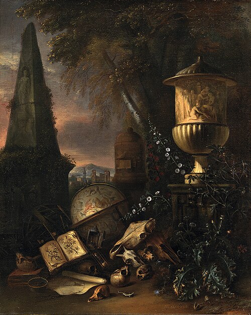 Vanitas. Still Life in a Landscape, , Matthias Withoos