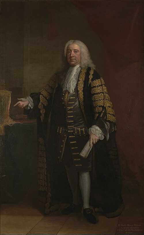 Henry Pelham (1694–1754), Prime Minister, 1743, William Hoare