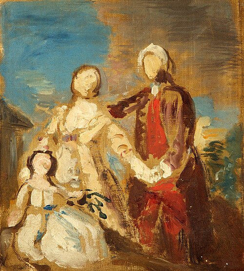 The Pitt Family of Encombe (sketch), 1759, William Hoare