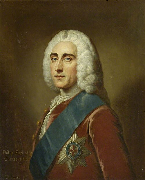 Philip Dormer Stanhope (1695–1773), FRS, 4th Earl of Chesterfield, , William Hoare