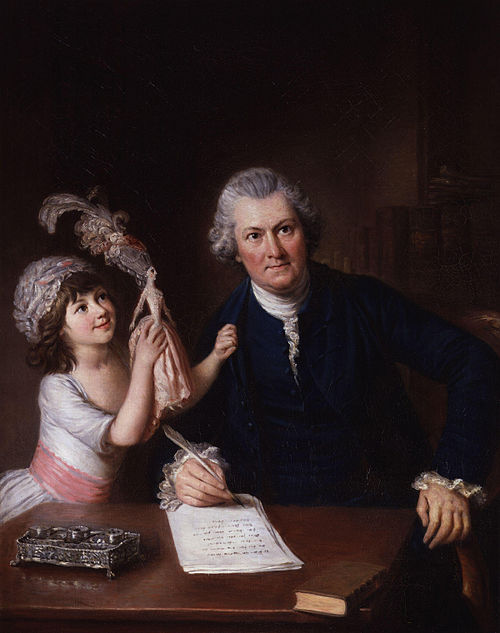Christopher Anstey with his daughter, 1776, William Hoare
