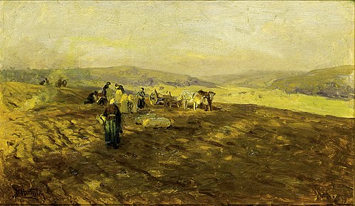 Potato Gleaners, 1900, Hermann Hartwich