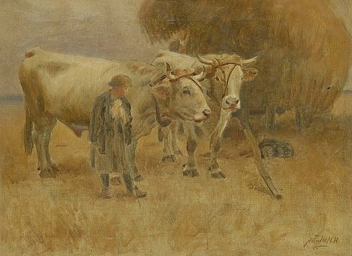 Sketch for The Harvesters, 1907, Hermann Hartwich