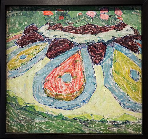 Flower bed, Crimea, 1906, Oleksandr Bohomazov