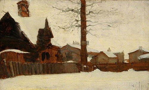A Winter Scene, 1890, José Weiss