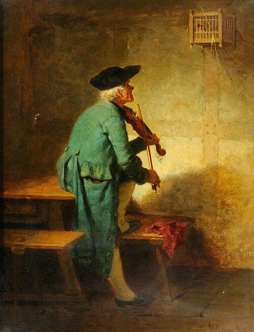 The Frenchman Playing to His Bird, 1872, Wilhelm Rögge der Ältere