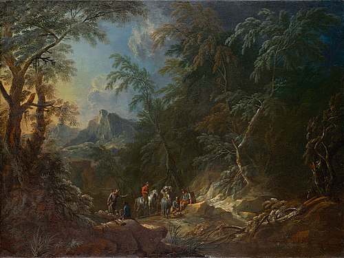 Waldlandschaft "Abend", , Maximilian Joseph Schinnagl